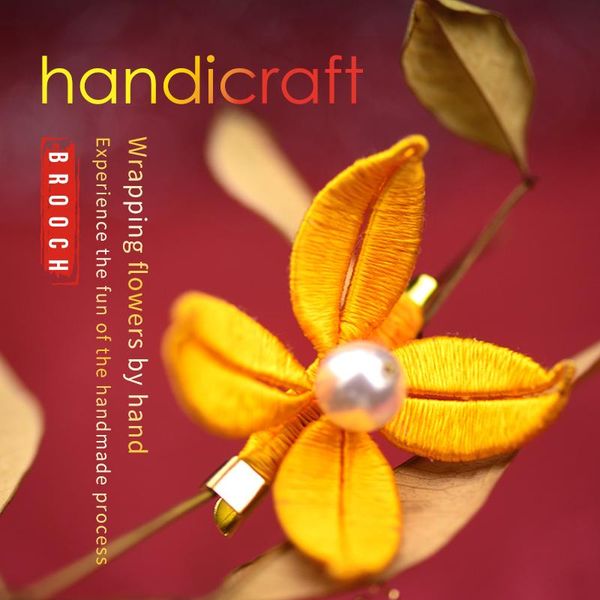 other arts and crafts wrapped flower brooch diy kit traditional handicraft clothes decorative collar buckle silk copper wire
other arts and crafts wrapped flower brooch diy kit traditional handicraft clothes decorative collar buckle silk copper wire