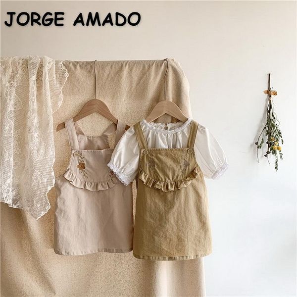 spring kids korean style girls overalls sling ruffles embroidered flowers loose clothes e23 jumpsuits, Blue
spring kids korean style girls overalls sling ruffles embroidered flowers loose clothes e23 jumpsuits, Blue