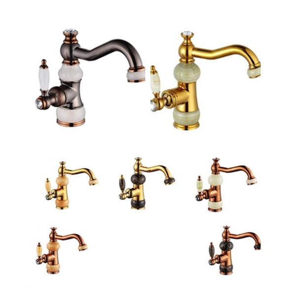 bathroom sink faucets copper-gold jadeite faucet european-style natural rotatable basin cold- mixing
bathroom sink faucets copper-gold jadeite faucet european-style natural rotatable basin cold- mixing