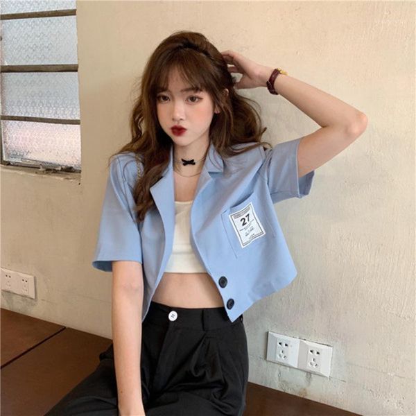 women's suits & blazers fried street black, short sleeve suit jacket thin 2021 summer design sense niche small casual top, White;black
women's suits & blazers fried street black, short sleeve suit jacket thin 2021 summer design sense niche small casual top, White;black