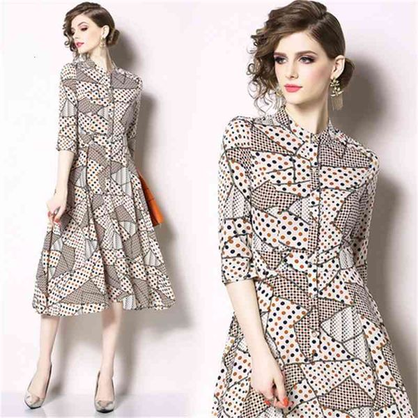 casual dresses plus size s-3xl elegant summer arrival stand collar dots three-quarter sleeve woman chiffon long dress, Black;gray
casual dresses plus size s-3xl elegant summer arrival stand collar dots three-quarter sleeve woman chiffon long dress, Black;gray