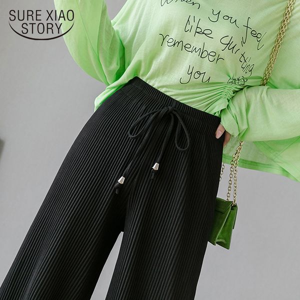 wide leg drawstring loose straight casual women knitting pants high waist autumn and winter female 7488 50 210417, Black;white
wide leg drawstring loose straight casual women knitting pants high waist autumn and winter female 7488 50 210417, Black;white