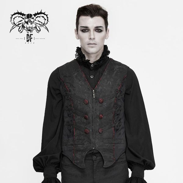 devil fashion men's gothic jacquard waistcoat gorgeous gentleman style formal party swallowtail vest vests, Black;white
devil fashion men's gothic jacquard waistcoat gorgeous gentleman style formal party swallowtail vest vests, Black;white