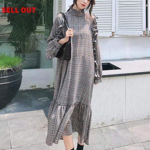 fashion tide autumn sweet fresh high neck plaid petal sleeve draped slim chiffon women the trumpet dress ai739 casual dresses, Black;gray
fashion tide autumn sweet fresh high neck plaid petal sleeve draped slim chiffon women the trumpet dress ai739 casual dresses, Black;gray