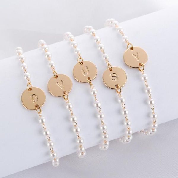 charm bracelets gold silver a-z letter bracelet for womens girl simple adjustable name faux pearl beads bangle jewelry female gift, Golden;silver
charm bracelets gold silver a-z letter bracelet for womens girl simple adjustable name faux pearl beads bangle jewelry female gift, Golden;silver