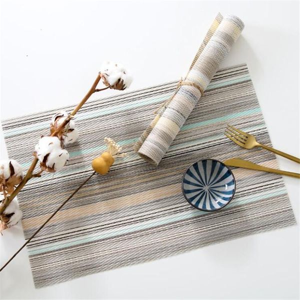 mats & pads japanese style stripes elegant pvc non-slip placemats waterproof oil-proof table mat coffee tea place pad dinner decor
mats & pads japanese style stripes elegant pvc non-slip placemats waterproof oil-proof table mat coffee tea place pad dinner decor