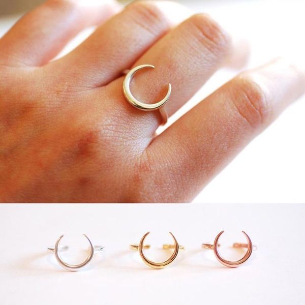 cluster rings aide sweet ins moon opening for women exquisite glossy crescent adjustable finger ring silver 925 jewelry bague femme, Golden;silver
cluster rings aide sweet ins moon opening for women exquisite glossy crescent adjustable finger ring silver 925 jewelry bague femme, Golden;silver