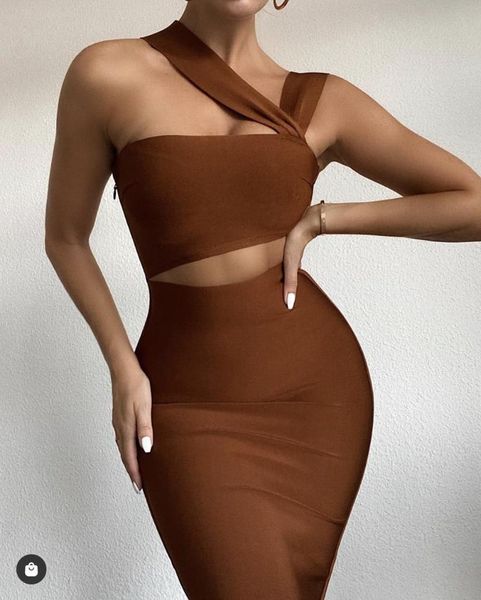 casual dresses women summer hollow out brown midi knee length bodycon bandage dress 2021 designer elegant evening party vestido, Black;gray
casual dresses women summer hollow out brown midi knee length bodycon bandage dress 2021 designer elegant evening party vestido, Black;gray