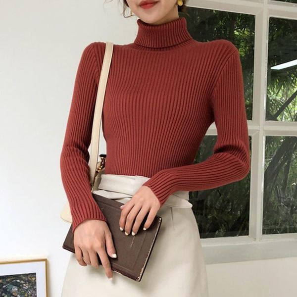women's sweaters basic turtleneck autumn slim long sleeve knit pullover ladies soft stretch fashion wild sweater, White;black
women's sweaters basic turtleneck autumn slim long sleeve knit pullover ladies soft stretch fashion wild sweater, White;black