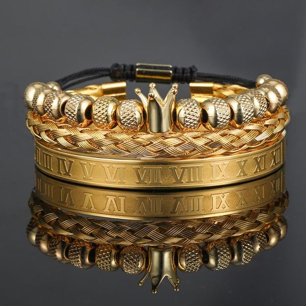 beaded, strands copper beads crown bracelets luxury stainless steel bangle 3pc/sets mens jewellery friends royal pulsera hombre men jewelry, Black
beaded, strands copper beads crown bracelets luxury stainless steel bangle 3pc/sets mens jewellery friends royal pulsera hombre men jewelry, Black