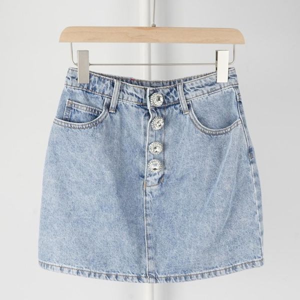 skirts shiny diamond buttons denim mini skirt women 2021 summer package hip short fashion wild stylish clothes with pockets, Black
skirts shiny diamond buttons denim mini skirt women 2021 summer package hip short fashion wild stylish clothes with pockets, Black