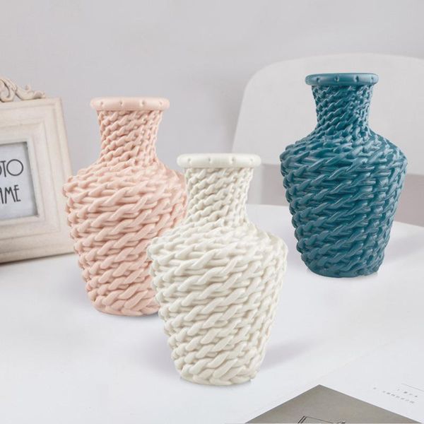 vases 1pcs imitation rattan woven vase wedding modern flower arrangement bottle dining table home living room origami decoration
vases 1pcs imitation rattan woven vase wedding modern flower arrangement bottle dining table home living room origami decoration