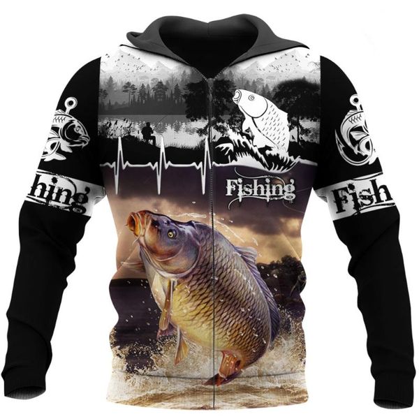 men's hoodies & sweatshirts 3d all over printed zip hoodie fashion animal carp fishing sweatshirt harajuku streetwear casual tracksui, Black
men's hoodies & sweatshirts 3d all over printed zip hoodie fashion animal carp fishing sweatshirt harajuku streetwear casual tracksui, Black