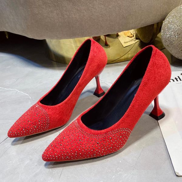 dress shoes rhinestone kitten heels woman pumps suede women wedding party fashion zapatillas mujer, Black
dress shoes rhinestone kitten heels woman pumps suede women wedding party fashion zapatillas mujer, Black