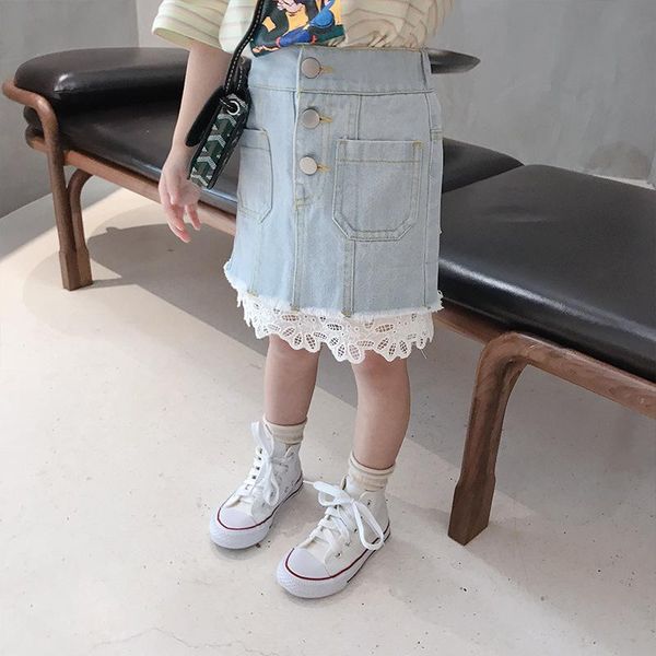 baby girls skirts 2021 girl lace denim skirt summer korean kids clothes version package hip, Blue
baby girls skirts 2021 girl lace denim skirt summer korean kids clothes version package hip, Blue