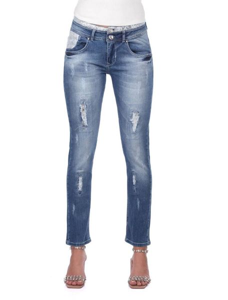 women's pants & capris blue white womens lace detailed jean trousers, Black;white 
women's pants & capris blue white womens lace detailed jean trousers, Black;white