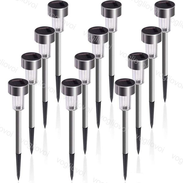 12 pack lawn lamps stainless steel white rgb solar garden lights pathway light outdoor landscape /patio/yard/walkway/driveway eub
12 pack lawn lamps stainless steel white rgb solar garden lights pathway light outdoor landscape /patio/yard/walkway/driveway eub