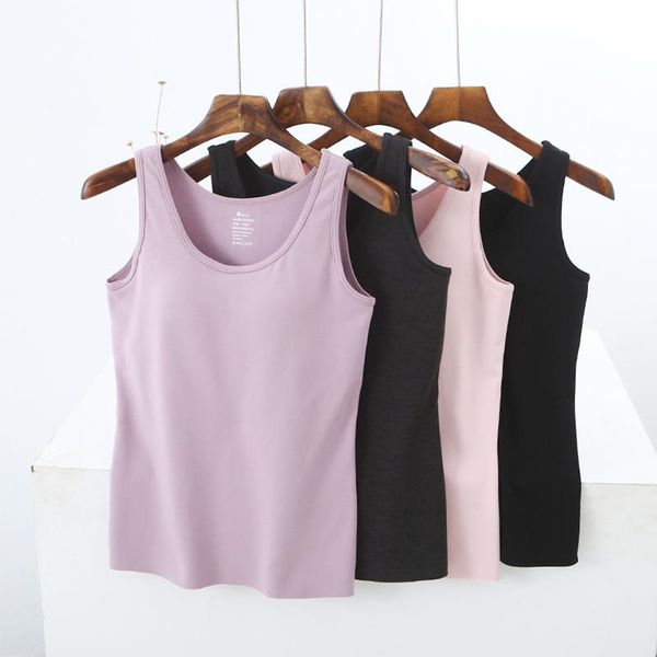 camisoles & tanks autumn and winter german velvet belt chest pad thermal vest women plus seamless heating fiber underwear, Black;white
camisoles & tanks autumn and winter german velvet belt chest pad thermal vest women plus seamless heating fiber underwear, Black;white
