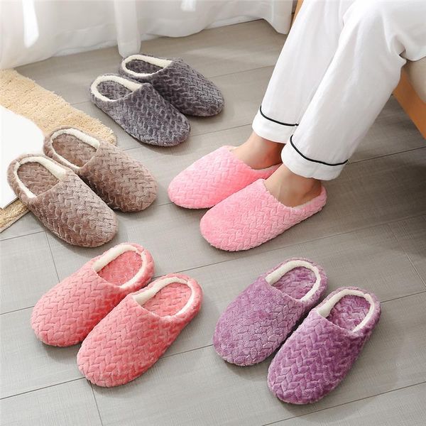 slippers women indoor warm plush lovers home slipper anti slip autumn winter shoes woman house floor soft slient slides, Black 
slippers women indoor warm plush lovers home slipper anti slip autumn winter shoes woman house floor soft slient slides, Black