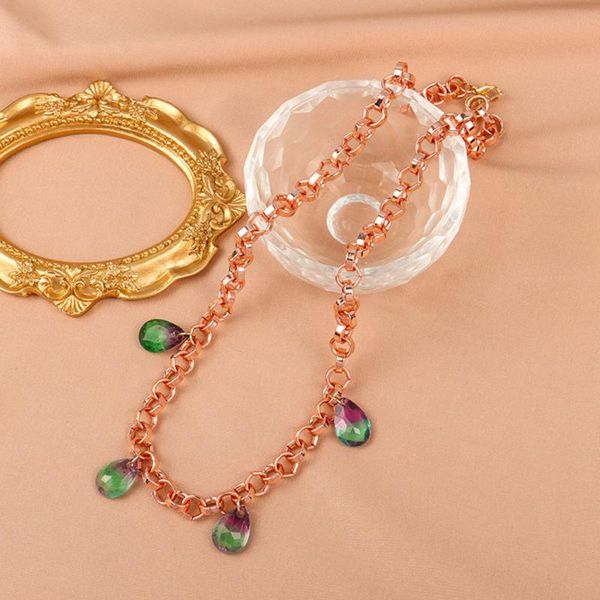 chains fashion temperament cold necklace clavicle chain pink gold wide gradient crystal female jewelry, Silver
chains fashion temperament cold necklace clavicle chain pink gold wide gradient crystal female jewelry, Silver