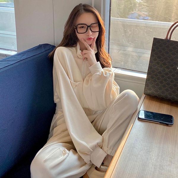 women's tracksuits spring autumn women pullovers sweater elastic waist harem pants winter female 2 pieces sets knitted suit, Gray
women's tracksuits spring autumn women pullovers sweater elastic waist harem pants winter female 2 pieces sets knitted suit, Gray