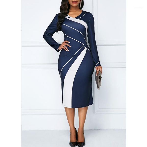 casual dresses ol office dress women long sleeve color blocked stripe slim bodycon business midi mt4308, Black;gray
casual dresses ol office dress women long sleeve color blocked stripe slim bodycon business midi mt4308, Black;gray