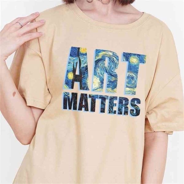 van gogh starry night art matters t-shirt women's vintage fashion aesthetic tee short sleeve street style shirt 210512, White
van gogh starry night art matters t-shirt women's vintage fashion aesthetic tee short sleeve street style shirt 210512, White