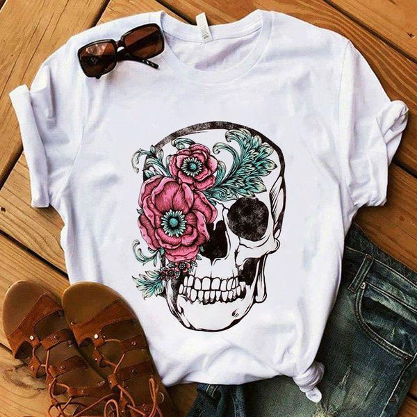 women's t-shirt t shirt skull deer camouflage burlap turban harajuku short sleeve graphic tshirt round neck tee femme, White
women's t-shirt t shirt skull deer camouflage burlap turban harajuku short sleeve graphic tshirt round neck tee femme, White