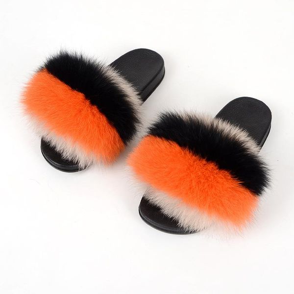 slippers women shoes summer fur high-end fluffy leather fashion color matching real sides, Black
slippers women shoes summer fur high-end fluffy leather fashion color matching real sides, Black