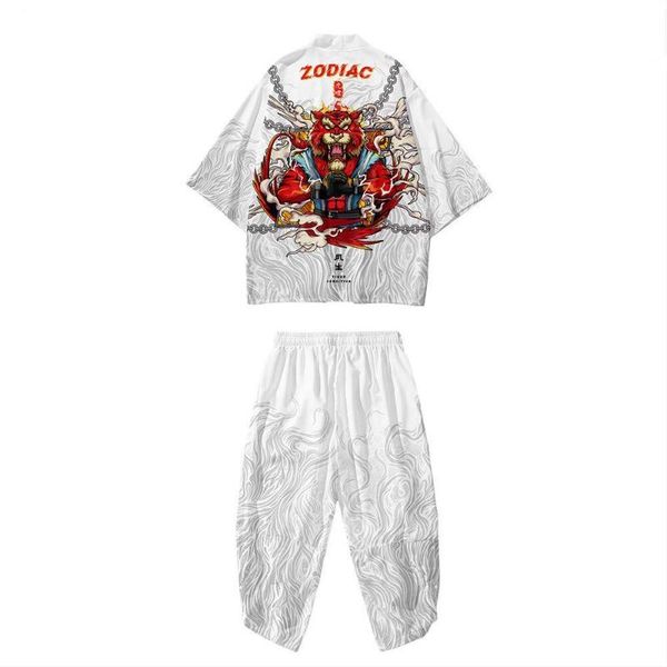 ethnic clothing trend 12 zodiac tiger kimono black and white men's seven sleeve cardigan loose style robe, Red
ethnic clothing trend 12 zodiac tiger kimono black and white men's seven sleeve cardigan loose style robe, Red