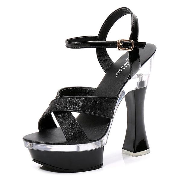 dress shoes high heels sandals women thin-heeled 14cm sandalia feminina platform wedding summer zapatos de mujer, Black
dress shoes high heels sandals women thin-heeled 14cm sandalia feminina platform wedding summer zapatos de mujer, Black