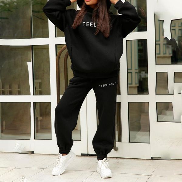 fleece letter printed women's tracksuit hoodies hooded oversized long sleeve suit 2 piece set female 2021 sport pants lady tracksuits, Gray
fleece letter printed women's tracksuit hoodies hooded oversized long sleeve suit 2 piece set female 2021 sport pants lady tracksuits, Gray