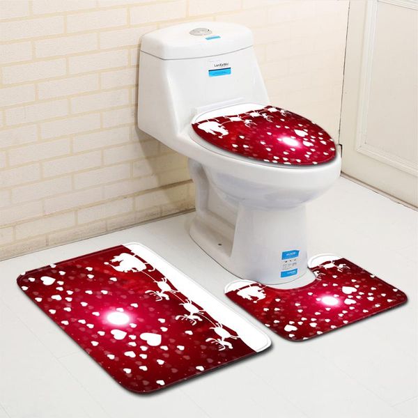 bath mats xmas in the bathroom 3d printed set 3pcs toilet seat cover washable antislip christmas decorations 2021 accessories 
bath mats xmas in the bathroom 3d printed set 3pcs toilet seat cover washable antislip christmas decorations 2021 accessories