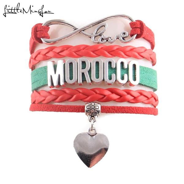 charm bracelets little minglou infinity love country morocco bracelet heart leather wrap men & bangles for women jewelry, Golden;silver
charm bracelets little minglou infinity love country morocco bracelet heart leather wrap men & bangles for women jewelry, Golden;silver