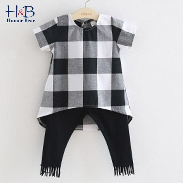 humor bear children clothes set summer short sleeve boys girls plaid +pant 2pcs casual clothing of 3-7y sets, White
humor bear children clothes set summer short sleeve boys girls plaid +pant 2pcs casual clothing of 3-7y sets, White