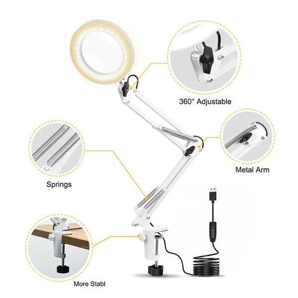 table lamps practical led white magnifier lamp folding long arm clip eye protection usb reading book magnifying glass
table lamps practical led white magnifier lamp folding long arm clip eye protection usb reading book magnifying glass