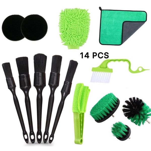 car sponge 14 pcs set of cleaning brush green with details drill air conditioning
car sponge 14 pcs set of cleaning brush green with details drill air conditioning