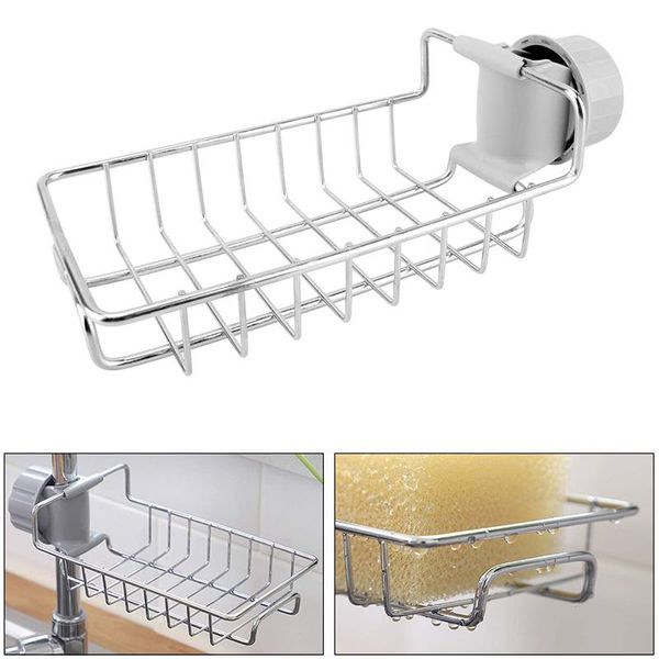 hooks & rails adjustable faucet drainage shelf stainless steel storage racks kitchen sundries sponge draining rack for bathroom soap holder
hooks & rails adjustable faucet drainage shelf stainless steel storage racks kitchen sundries sponge draining rack for bathroom soap holder
