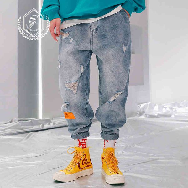 men's golomise men loose vintage harem jogger fashion ankle-length hole hip hop jeans vh70, Blue
men's golomise men loose vintage harem jogger fashion ankle-length hole hip hop jeans vh70, Blue