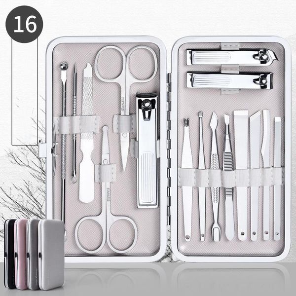 nail art kits 16pcs pro stainless steel clipper manicure pedicure grooming tools set with case sickle scissors beauty
nail art kits 16pcs pro stainless steel clipper manicure pedicure grooming tools set with case sickle scissors beauty