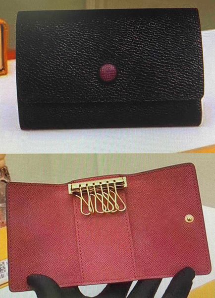 n62630 6 key holder key pouch wallet damier canvas card coin purses keyring women men classic six key ring fashion monograms keychain 62630, Red;blue
n62630 6 key holder key pouch wallet damier canvas card coin purses keyring women men classic six key ring fashion monograms keychain 62630, Red;blue