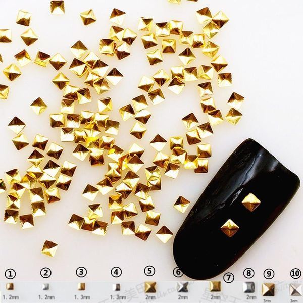 500pcs/lot gold silver square rivets studs metal alloy nail art decorations 3d diy stickers/charms1, Silver;gold
500pcs/lot gold silver square rivets studs metal alloy nail art decorations 3d diy stickers/charms1, Silver;gold