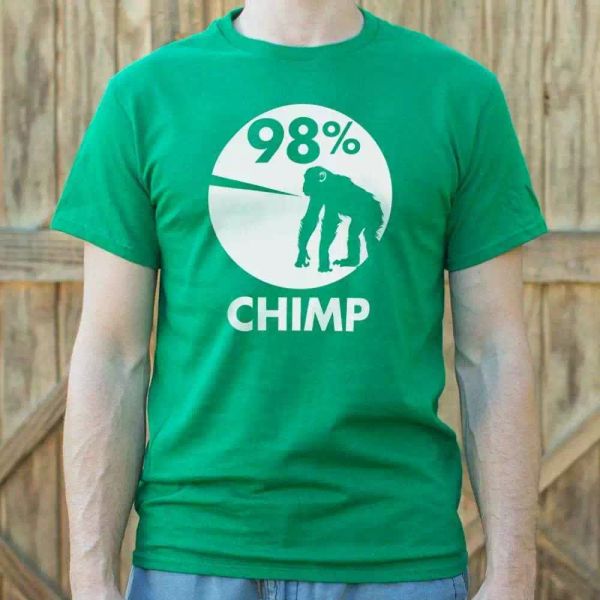 98 percent chimp t-shirt | short sleeve graphic tee, White;black
98 percent chimp t-shirt | short sleeve graphic tee, White;black