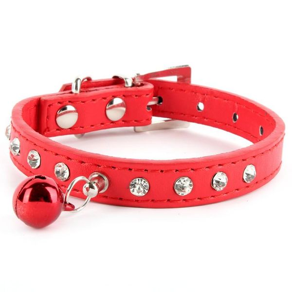 dog collars & leashes crystal studded collar soft leather cat puppy adjustable bling rhinestones bell pet products
dog collars & leashes crystal studded collar soft leather cat puppy adjustable bling rhinestones bell pet products