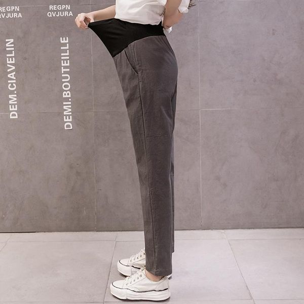 maternity bottoms solid color casual comfortable summer pants elastic waist pocket ankle-length clothes tz808, White
maternity bottoms solid color casual comfortable summer pants elastic waist pocket ankle-length clothes tz808, White
