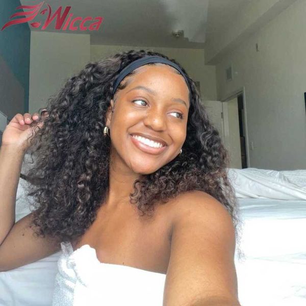 lace wigs deep curly wave headband for women human hair brazilian natural color loose made, Black;brown
lace wigs deep curly wave headband for women human hair brazilian natural color loose made, Black;brown