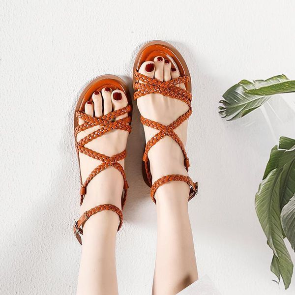 sandals summer women ladies gladiator weave flat peep toe casual shoes outside ankle strop 202111, Black
sandals summer women ladies gladiator weave flat peep toe casual shoes outside ankle strop 202111, Black