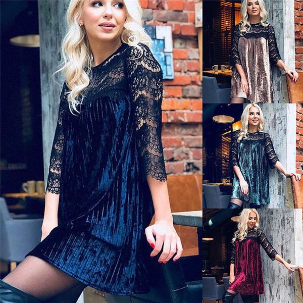 casual dresses spring autumn women dress lace panel pleated summer elegant fresh black ribbon hollow party vestidos 2021, Black;gray
casual dresses spring autumn women dress lace panel pleated summer elegant fresh black ribbon hollow party vestidos 2021, Black;gray