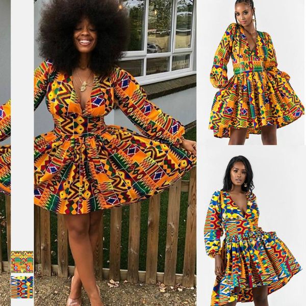 ethnic clothing 2021 autumn fashion african women v-neck polyester printing plus size dress, Red
ethnic clothing 2021 autumn fashion african women v-neck polyester printing plus size dress, Red