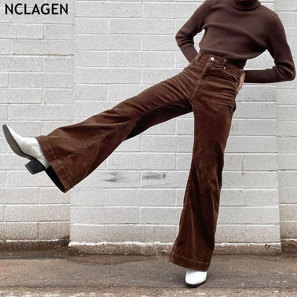 retro copper-colored women flare pants 2021 fashion corduroy ribbed casual trousers streetwear omighty capris women's &, Black;white
retro copper-colored women flare pants 2021 fashion corduroy ribbed casual trousers streetwear omighty capris women's &, Black;white